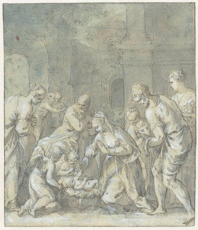 Hyrdenes tilbedelse av Hans Rottenhammer (I)