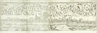 Byutsikt over Wien i 1548, 1550 av Hans Rudolf Manuel Deutsch
