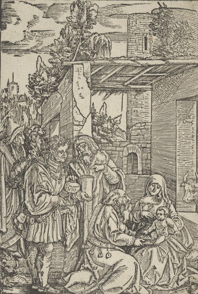 The Adoration of the Magi, fra Ewangeli og Epistel, 1512. av Hans Schäufelein the Elder