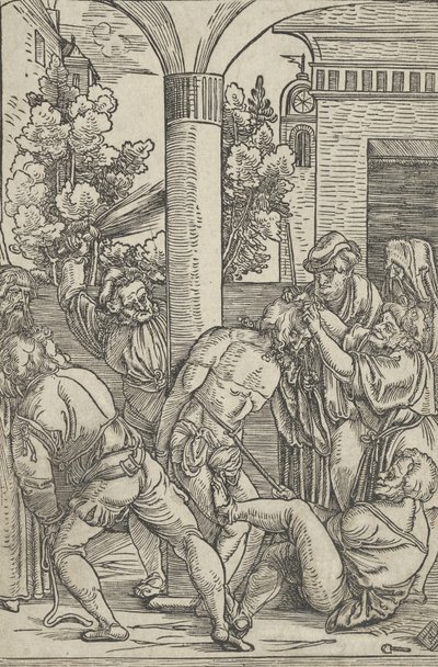 The Flagelation, fra The Life of Christ, ca. 1511-12. av Hans Schäufelein the Elder
