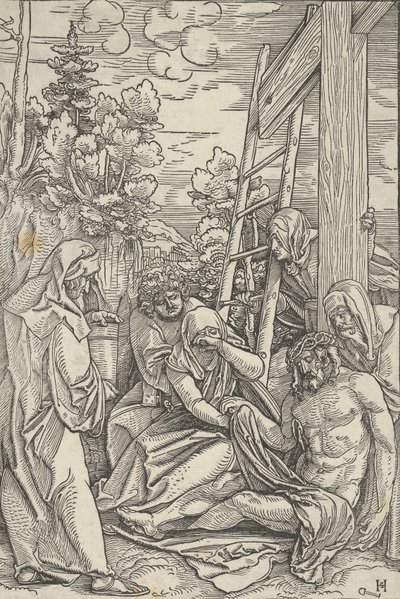 Klagesangen, fra Kristi liv, ca. 1511-12. av Hans Schäufelein the Elder