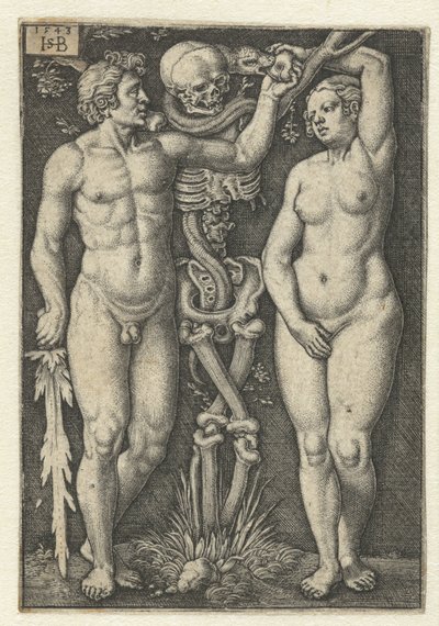Adam og Eva og døden av Hans Sebald Beham