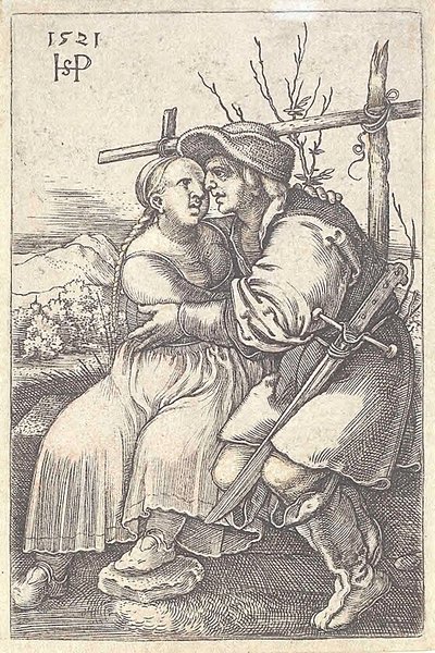 Bonde og hans elskerinne av Hans Sebald Beham