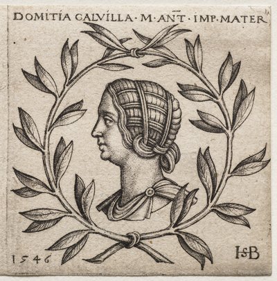 Byste av Domitia Calvilla av Hans Sebald Beham