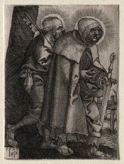 Kristus og apostlene: St. Peter og St. Paul av Hans Sebald Beham
