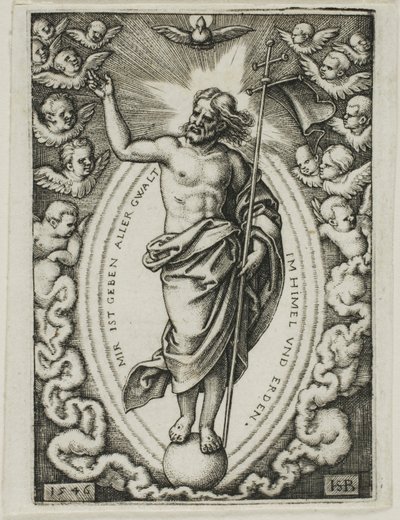 Kristus på kloden av Hans Sebald Beham