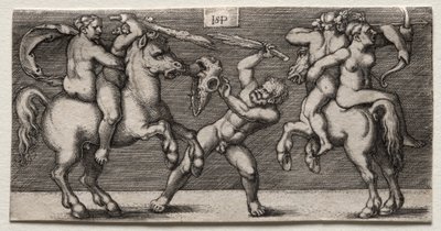 Tre menns kamp av Hans Sebald Beham