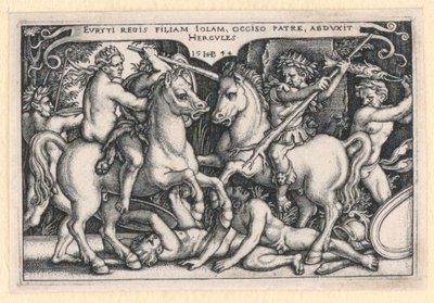 Hercules bortfører Iole av Hans Sebald Beham