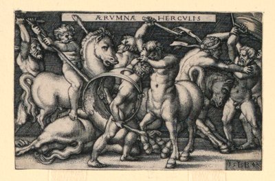 Hercules kjemper mot kentaurene av Hans Sebald Beham