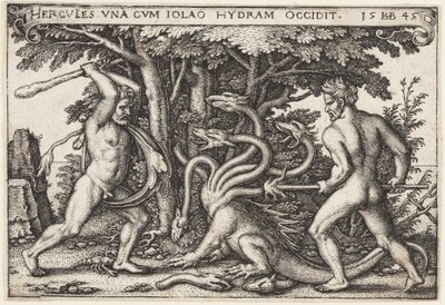 Hercules dreper Hydraen av Hans Sebald Beham