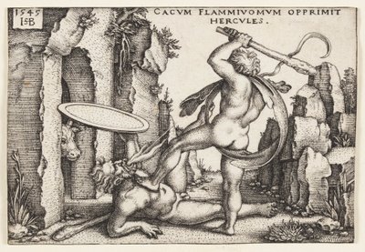 Hercules og Cacus av Hans Sebald Beham
