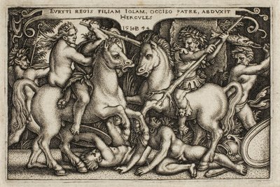 Hercules and Iole, fra The Labours of Hercules av Hans Sebald Beham