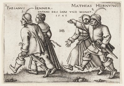 januar og februar av Hans Sebald Beham