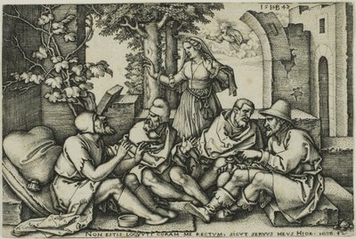 Job samtaler med vennene sine av Hans Sebald Beham