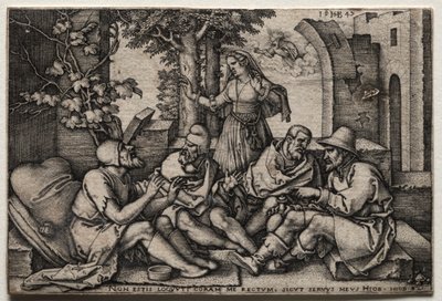Job og hans venner av Hans Sebald Beham
