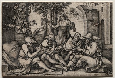 Job og hans venner. av Hans Sebald Beham