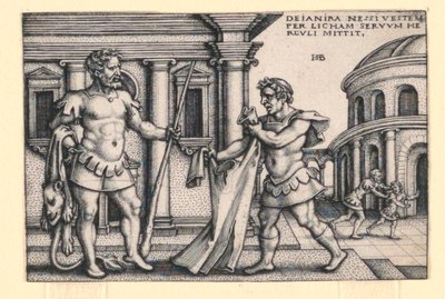 Lichas bringer Nessus-kappen til Hercules av Hans Sebald Beham
