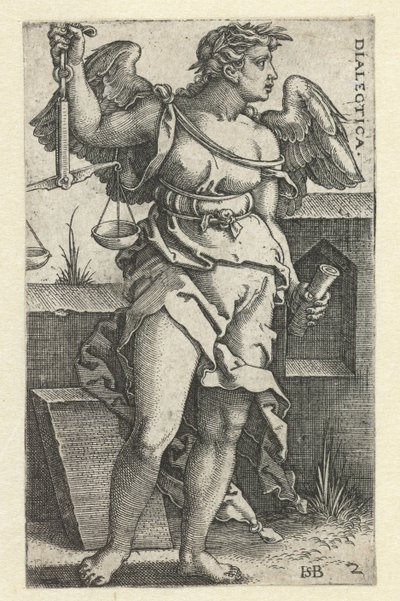 Logikk (dialektikk) (tittel på objekt) Seven Liberal Arts (serietittel) av Hans Sebald Beham
