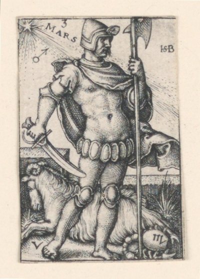 Mars, fra The Seven Planets av Hans Sebald Beham