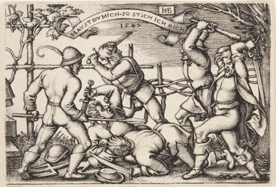 Bondestrid av Hans Sebald Beham