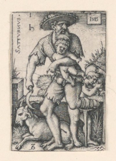 Saturn, fra The Seven Planets av Hans Sebald Beham