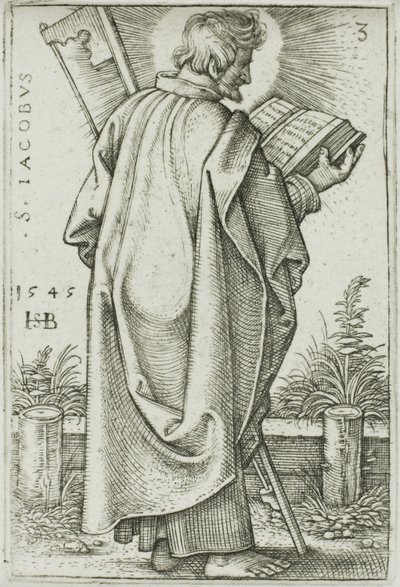 St. James Minor, plate 3 fra De tolv apostler av Hans Sebald Beham