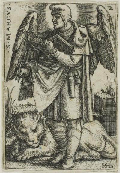 St. Mark, fra De fire evangelistene av Hans Sebald Beham