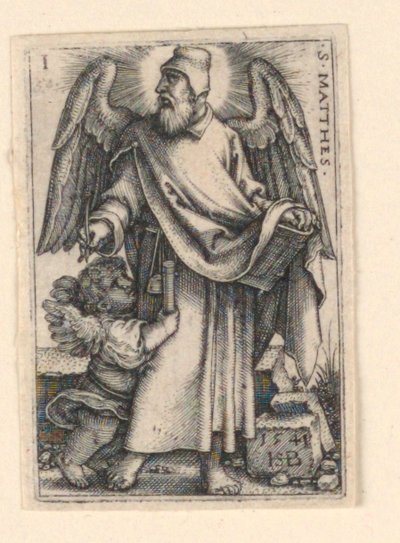 St. Matteus, fra De fire evangelistene av Hans Sebald Beham
