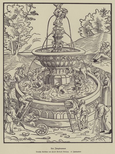 Ungdommens fontene, 1500-tallet av Hans Sebald Beham