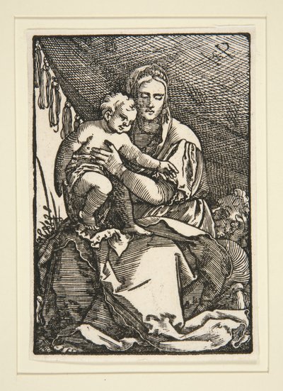 Den hellige familie under kalesjen av Hans Sebald Beham