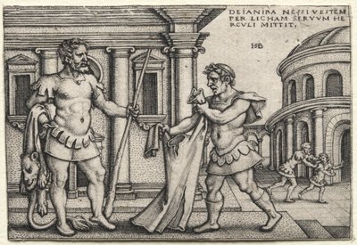 The Labors of Hercules: Hercules mottar plagget gjennomsyret av Nessus