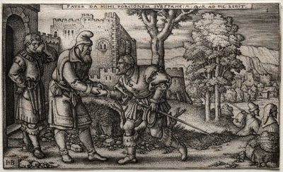 Den fortapte sønn. av Hans Sebald Beham