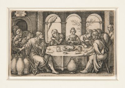 Bryllupsfesten i Kana av Hans Sebald Beham