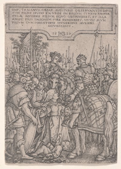 Trajans rettferdighet av Hans Sebald Beham