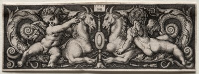 To Genii, 1544. av Hans Sebald Beham