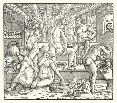 Kvinner som bader av Hans Sebald Beham