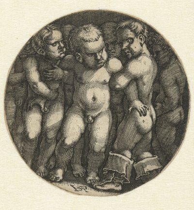 Sju nakne gutter av Hans Sebald Beham