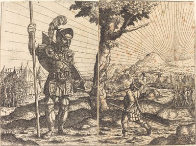 David og Goliat, 1551. av Hans Sebald Lautensack