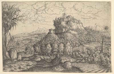 Landskap, 1553. av Hans Sebald Lautensack