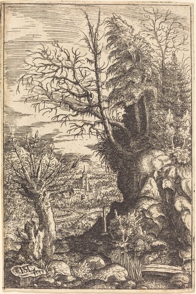 Landskap med pil, 1553. av Hans Sebald Lautensack