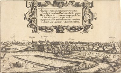 Utsikt over Nürnberg fra vest [venstre del], 1552. av Hans Sebald Lautensack