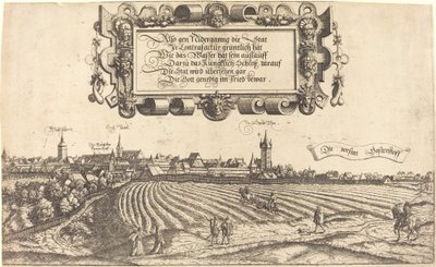 Utsikt over Nürnberg fra vest [høyre del], 1552. av Hans Sebald Lautensack