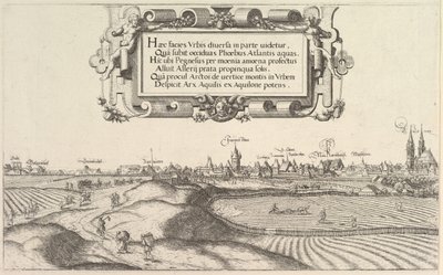 Utsikt over Nürnberg, mot øst, venstre plate, 1552. av Hans Sebald Lautensack