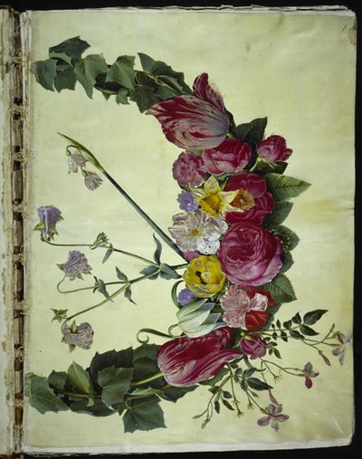 Blomsterkrans av Hans Simon Holtzbecker