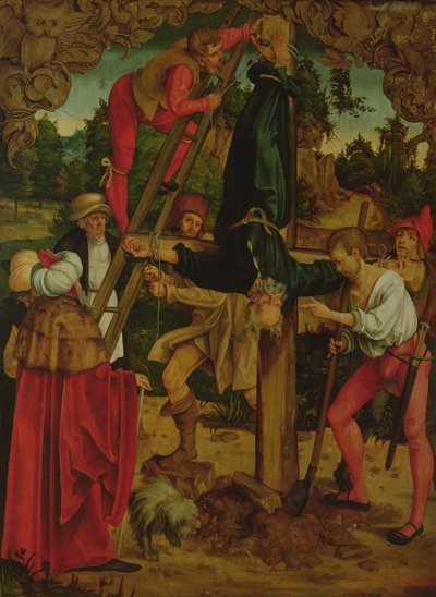 Korsfestelsen av St Peter av Hans Suess Kulmbach