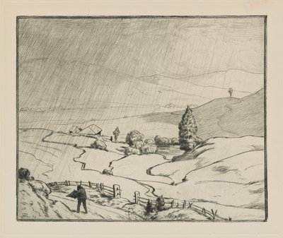 Det begynner å regne av Hans Thoma