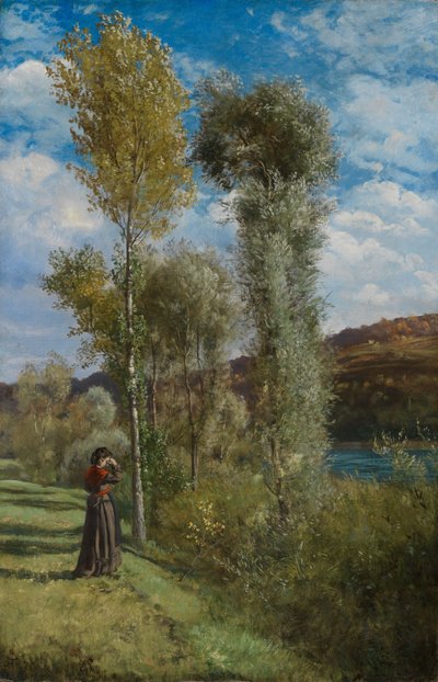 Høstdag ved Øvre Rhinen av Hans Thoma