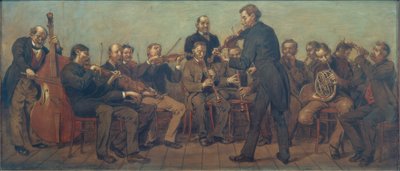 Landlig musikkorps av Hans Thoma