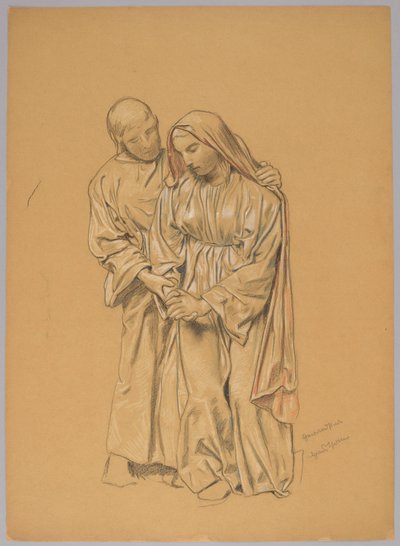 Maria med evangelisten Johannes av Hans Thoma