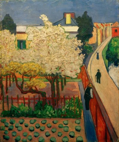 Blomstrende frukttrær (Endenich) av Hans Thuar